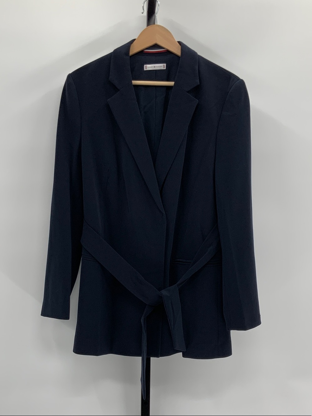 Tommy Hilfiger Navy Belted Blazer